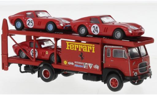 Diecast model cars Fiat 642 Renntransporter Starline transporteur Race Ferrari 1962 1/87 Brekina