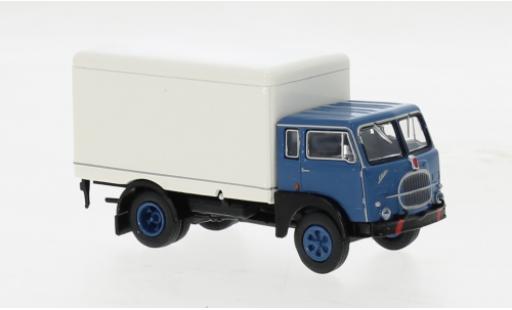 Diecast model cars Fiat 642 Wagon conteneur Starline blue/white 1962 1/87 Brekina
