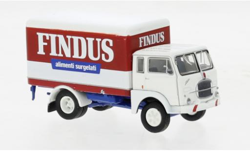 Diecast model cars Fiat 642 Wagon conteneur Starline Findus 1962 1/87 Brekina