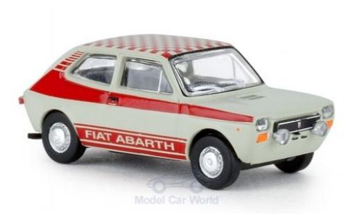 Diecast model cars Fiat Abarth 127 grey Abarth 1971 1/87 Brekina