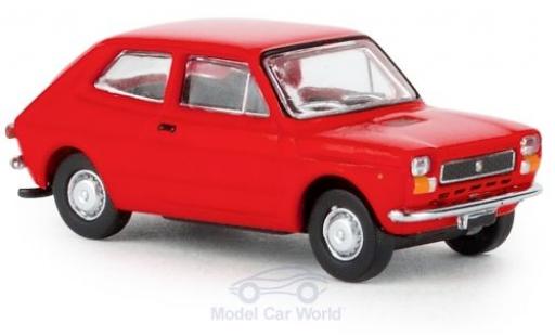 Diecast model cars Fiat 127 Berlina red 1971 1/87 Brekina