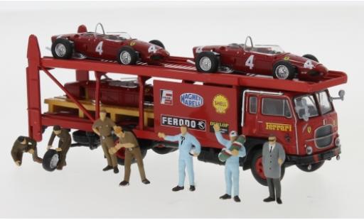Diecast model cars Fiat 642 Renntransporter -Set Ferrari 1962 avec 2 x F 156 Ersatzkarosse et 7 exkl. figurines 1/87 Brekina