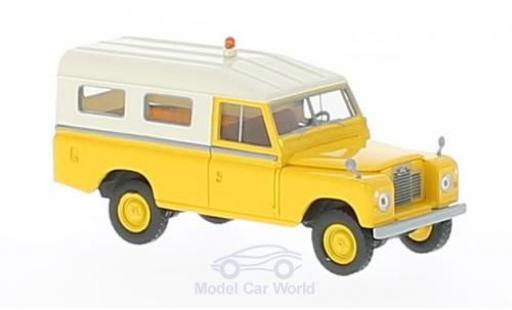 Diecast model cars Land Rover 109 Base yellow 1/18 Brekina