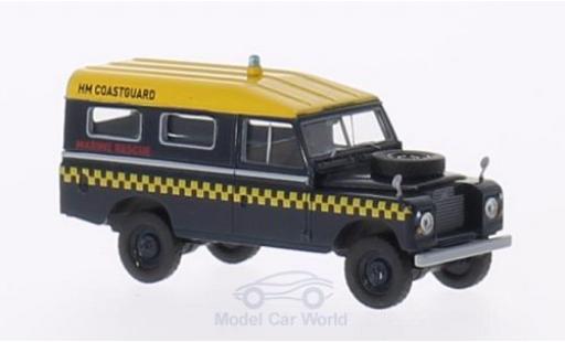 Diecast model cars Land Rover 109 Base Station RHD HM Coastguard (GB) Marine Rescue 1/18 Brekina