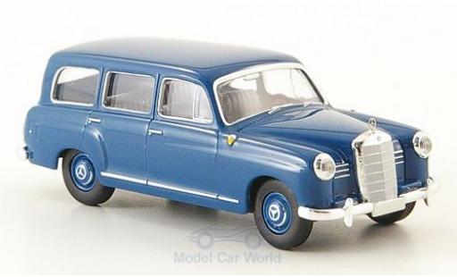 Diecast model cars Mercedes 180 Kombi Estate (W120) blue 1955 1/87 Brekina