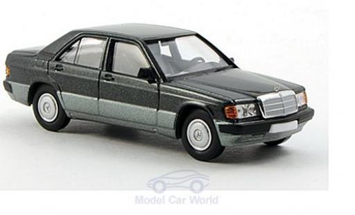 Diecast model cars Mercedes 190 Base D (W201) metallic green 1/87 Brekina