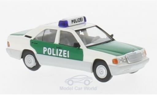 Diecast model cars Mercedes 190 Base Police Hamburg 1/87 Brekina