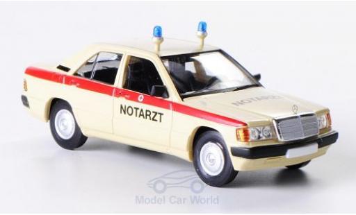 Diecast model cars Mercedes 190 Base (W201) Notarzt 1/87 Brekina