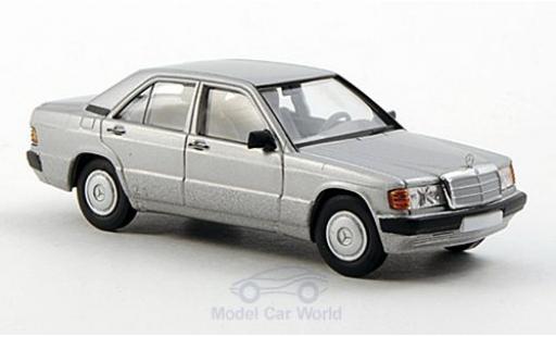 Diecast model cars Mercedes 190 Base (W201) grey 1/87 Brekina