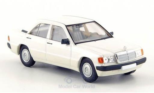 Diecast model cars Mercedes 190 Base (W201) white 1988 1/87 Brekina