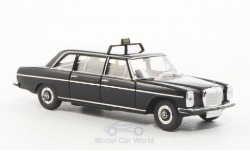 Diecast model cars Mercedes 220 Base D lang (V115) black Taxi (D) 1/87 Brekina