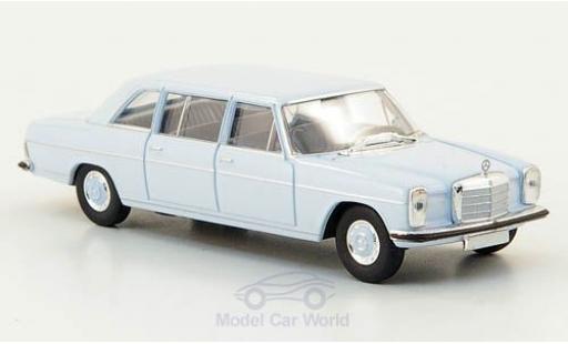 Diecast model cars Mercedes 220 Base D lang (W115) blue 1/87 Brekina