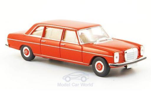 Diecast model cars Mercedes 220 Base D lang (W115) red 1/87 Brekina