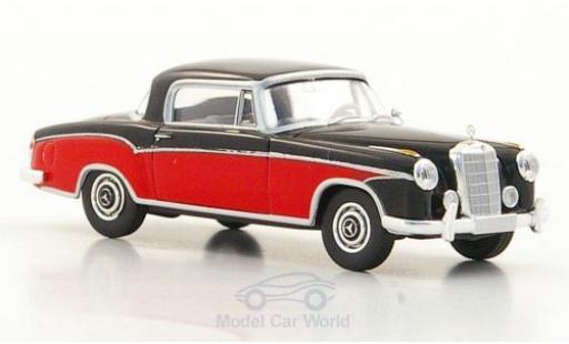 Diecast model cars Mercedes 220 Coupe S (W180 II) black/red 1/87 Brekina