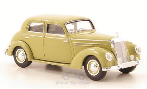 Diecast model cars Mercedes 220 Base (W187) beige 1/87 Brekina