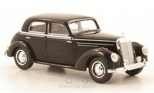 Diecast model cars Mercedes 220 Base (W187) black Taxi 1/87 Brekina