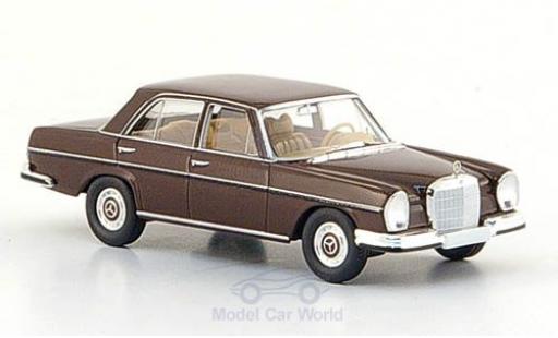Diecast model cars Mercedes 280 SE (W108) brown 1965 1/87 Brekina