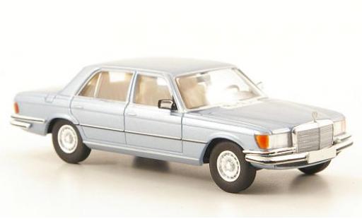 Diecast model cars Mercedes 450 Base SEL (W116) metallic blue 1/87 Brekina