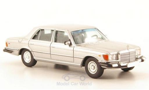 Diecast model cars Mercedes 450 Base (W116) grey US-Version 1/87 Brekina