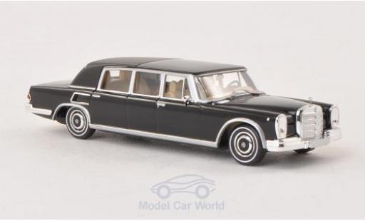 Diecast model cars Mercedes 600 Landaulet black hood closed 1/87 Brekina