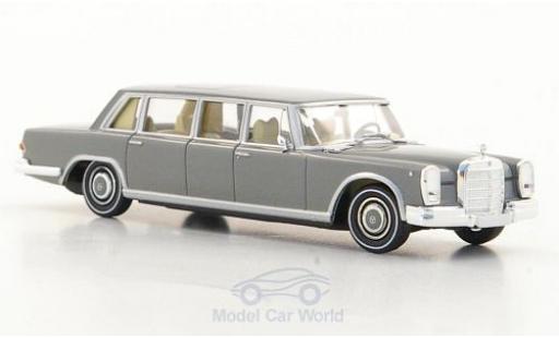 Diecast model cars Mercedes 600 Pullman (W100) Limousine grey 1/87 Brekina