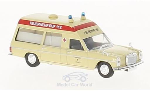 Diecast model cars Mercedes /8 Base Fire brigade L&Atilde;&frac14;beck Krankenwagen 1/87 Brekina