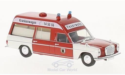 Diecast model cars Mercedes /8 Base KTW Fire brigade Dortmund 1/87 Brekina