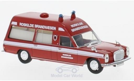 Diecast model cars Mercedes /8 Base KTW Roskilde Brandvaesen (DK) 1/87 Brekina