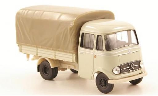 Diecast model cars Mercedes L319 Base flatbed white 1/87 Brekina