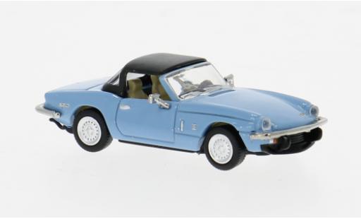 Diecast model cars Triumph Spitfire 1974 blue 1/87 Brekina