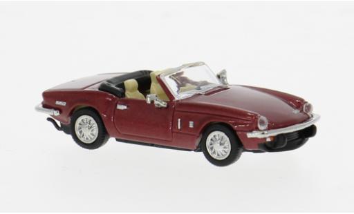 Diecast model cars Triumph Spitfire 1974 metallise red 1/87 Brekina