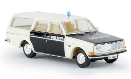 Diecast model cars Volvo 145 Base Estate Police Baselland camionnette sans Vitrine 1/87 Brekina