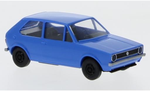 Diecast model cars Volkswagen Golf Base I blue 1974 1/87 Brekina