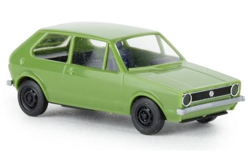 Diecast model cars Volkswagen Golf Base I green 1974 1/87 Brekina