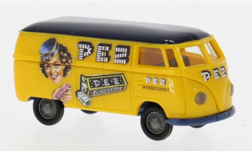Diecast model cars Volkswagen T1 A van 1961 PEZ Werbedienst 1/87 Brekina