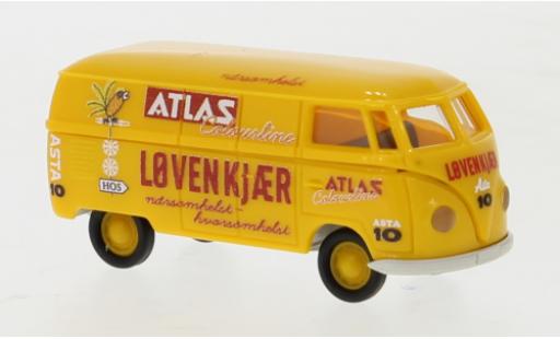 Diecast model cars Volkswagen T1 A van Atlas Lovenkjaer 1950 1/87 Brekina