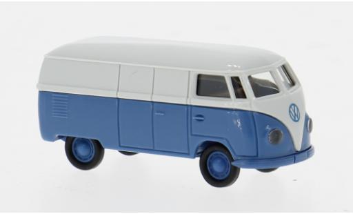 Diecast model cars Volkswagen T1 A van grey/blue 1950 1/87 Brekina