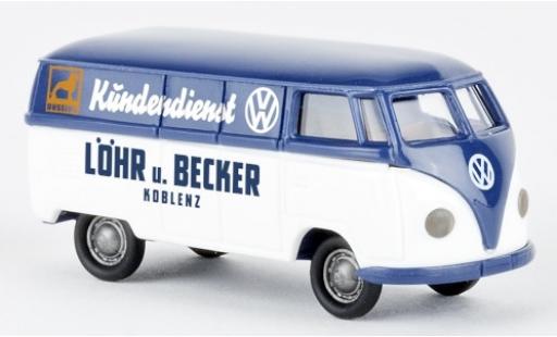 Diecast model cars Volkswagen T1 A van L&Atilde;&para;hr u. Becker Kundendienst 1950 1/87 Brekina
