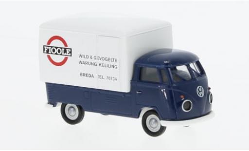 Diecast model cars Volkswagen T1 B Gro&Atilde;�raum-trunk Fioole 1960 1/87 Brekina