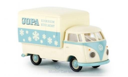 Diecast model cars Volkswagen T1 B Gro&Atilde;�raum-trunk Jopa Eiskrem 1960 1/87 Brekina