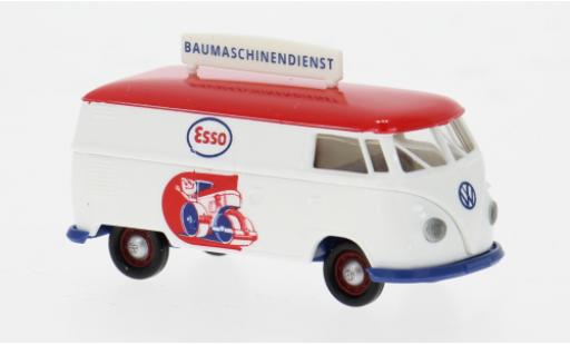 Diecast model cars Volkswagen T1 B van 1960 Esso Baumaschinendienst 1/87 Brekina