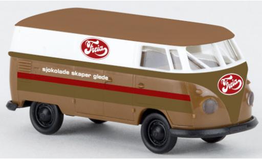 Diecast model cars Volkswagen T1 B van Freia 1960 1/87 Brekina