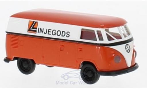 Diecast model cars Volkswagen T1 B van Linjegods (NO) 1/87 Brekina