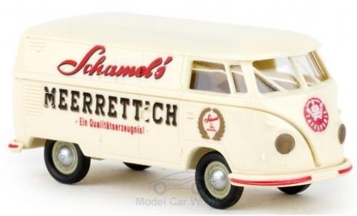 Diecast model cars Volkswagen T1 B van Schamel Meerrettich 1960 1/87 Brekina