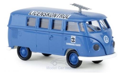 Diecast model cars Volkswagen T1 B Estate Danmarks Radio 1/87 Brekina