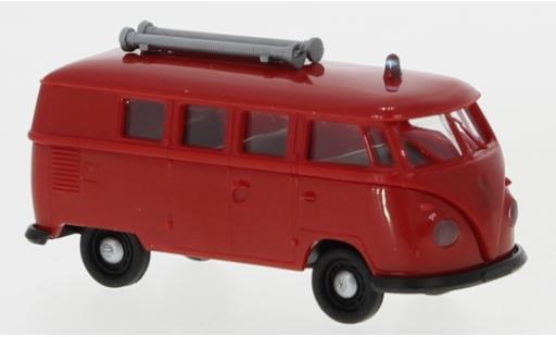 Diecast model cars Volkswagen T1 B Estate Fire brigade 1960 1/87 Brekina