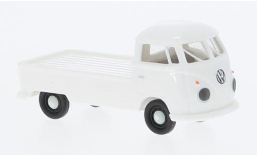 Diecast model cars Volkswagen T1 B Plattform white 1960 1/87 Brekina
