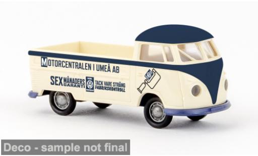 Diecast model cars Volkswagen T1 B flatbed 1960 Motorcentralen Umea 1/87 Brekina