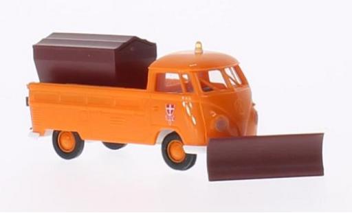 Diecast model cars Volkswagen T1 B flatbed Winterdienst der Stadtwerke Wien (A) 1/87 Brekina