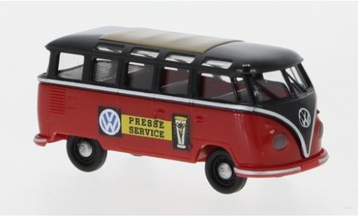Diecast model cars Volkswagen T1 B Samba Presseservice 1960 1/87 Brekina